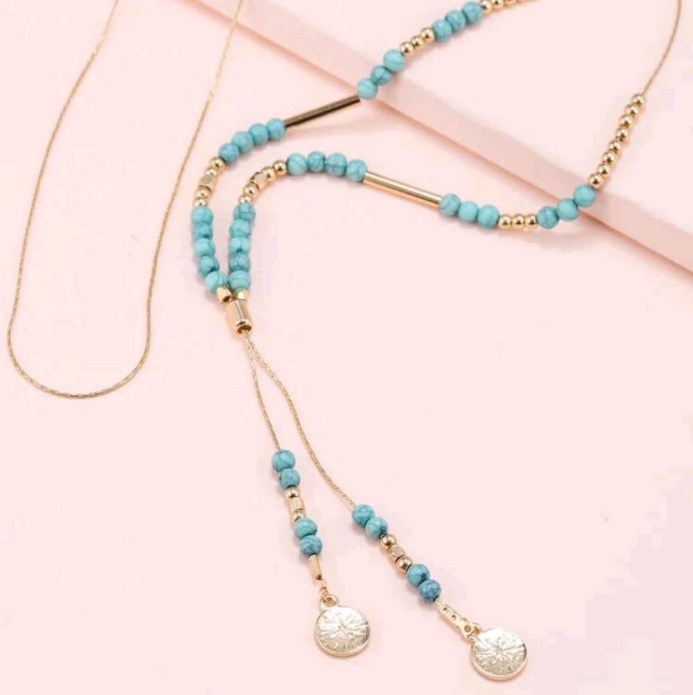 Turquoise & Gold Necklace